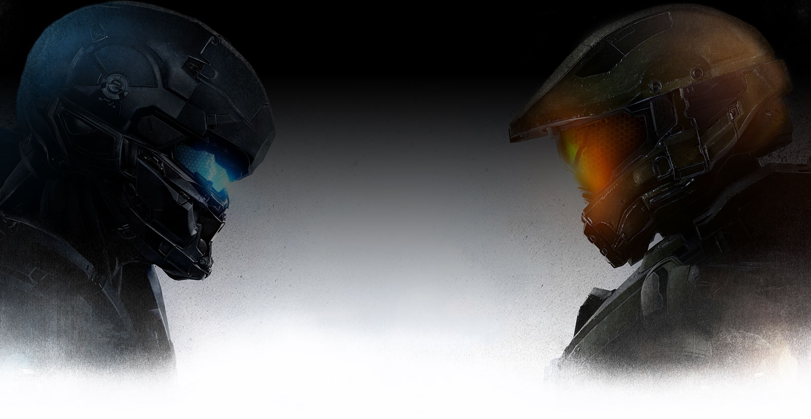 Halo 5 blue team character and Master chief face off