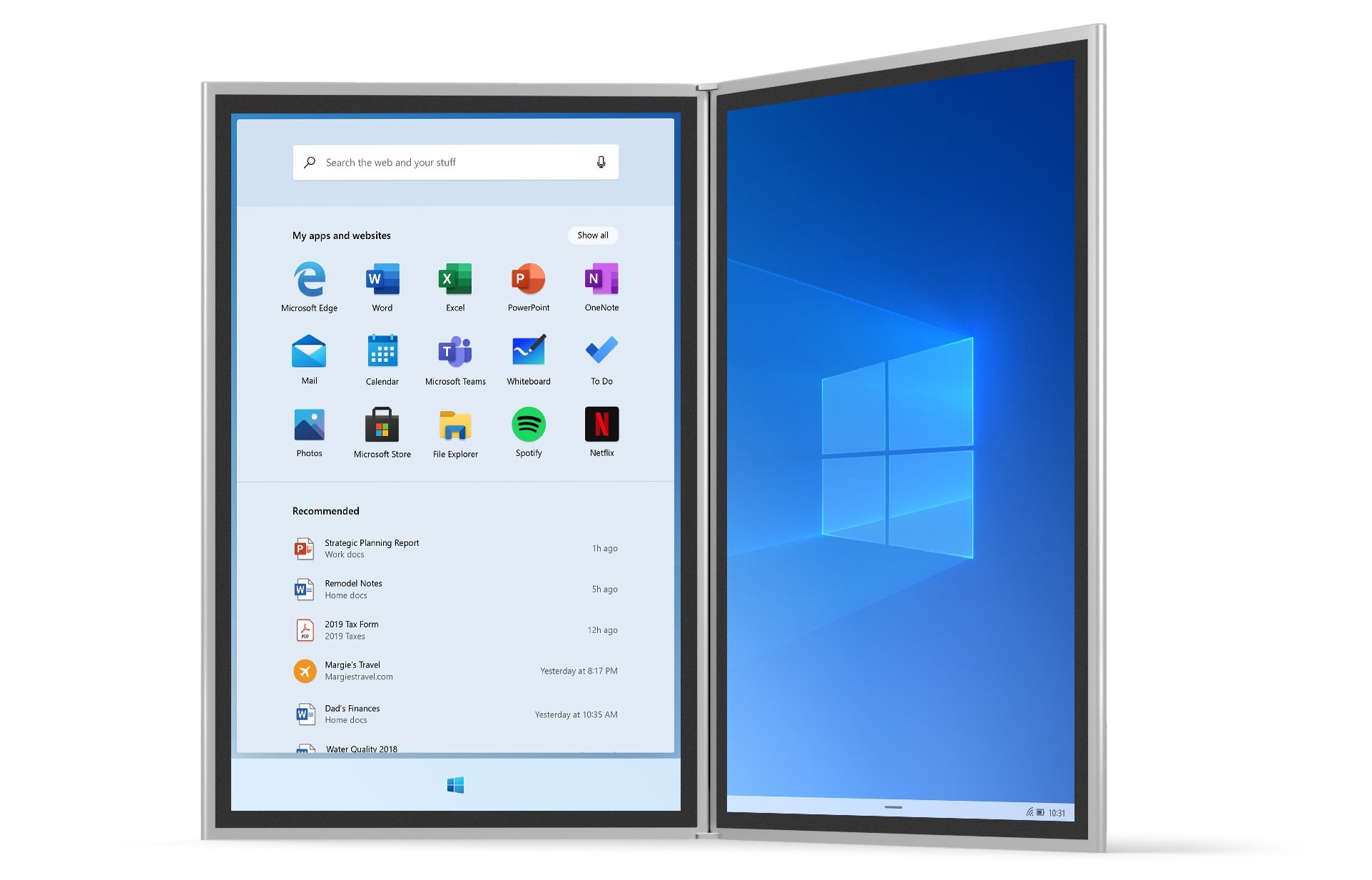 Windows 10X, sistema operativo optimizado para dobles pantallas