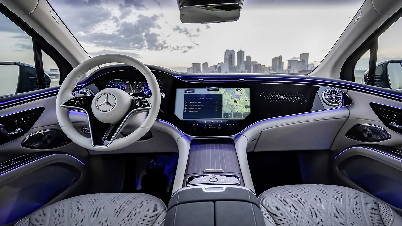 Conceptual photo of the inside of a car
