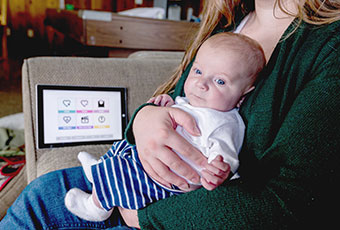 Play video about how the Champ app saves babies lives