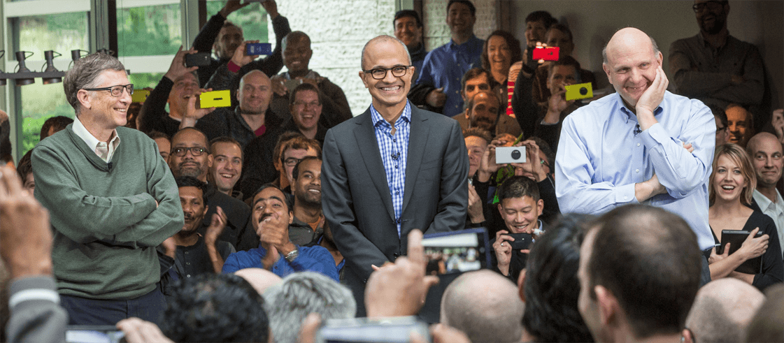 Satya is the third CEO in Microsoft’s history