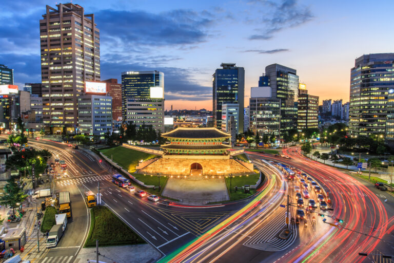 Cityscape of Seoul in South Korea