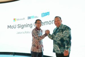 BRI dan Microsoft pada MoU Signing Ceremony