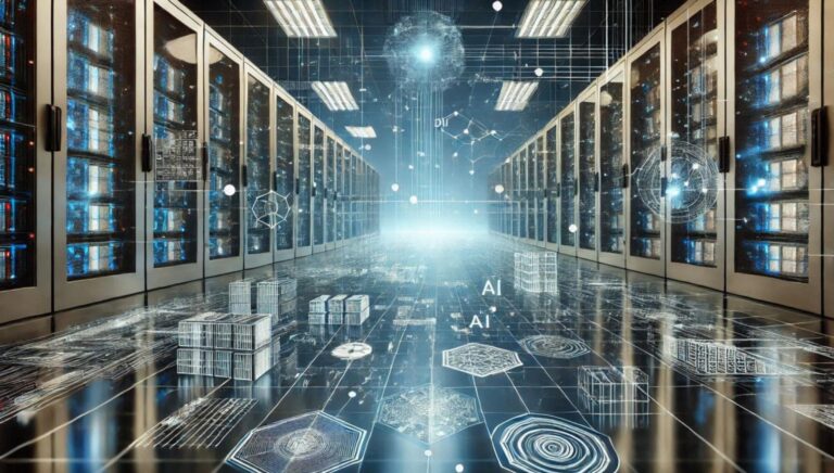 AI generated image of datacenter