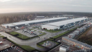 aerial view of datacenter