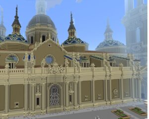 Exterior Basílica del Pilar_Minecraft