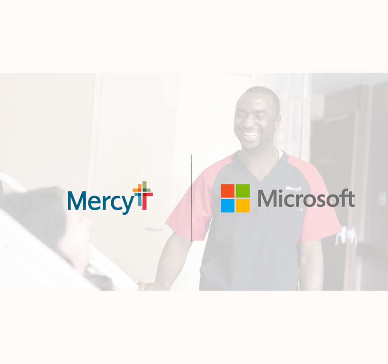 Logos Mercy y Microsoft