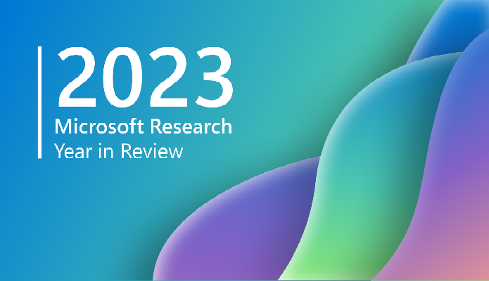 Ilustración de la retrospectiva de 2023 de Microsoft Research