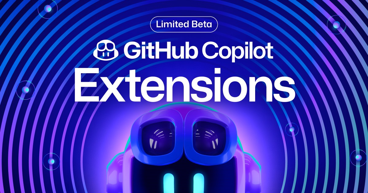 Cartel de Extensiones de GitHub Copilot
