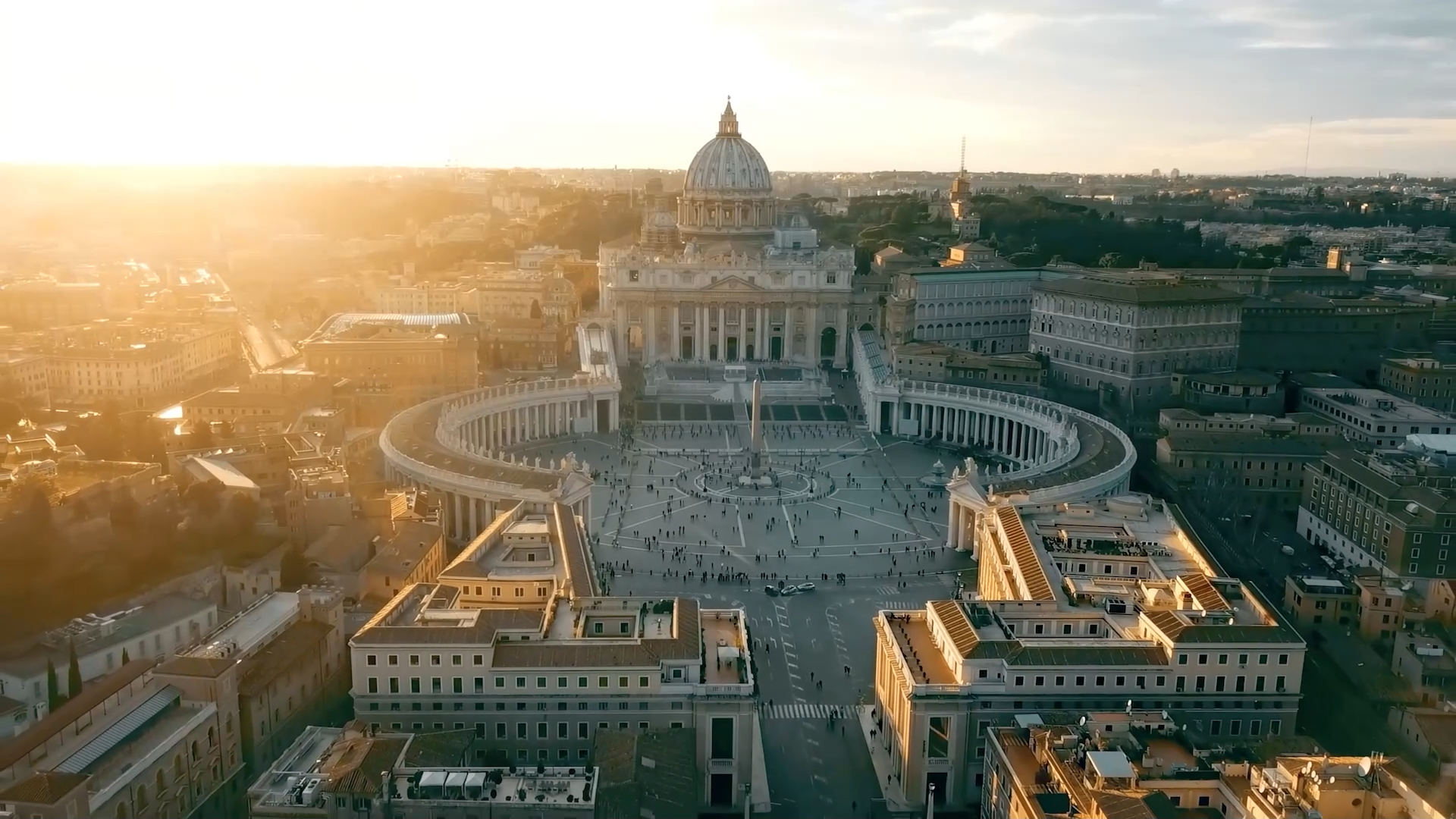 Imagen panorámica del Vaticano en Roma