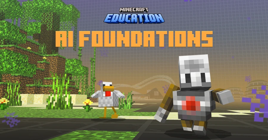 Captura de pantalla de AI Foundations de Minecraft Education