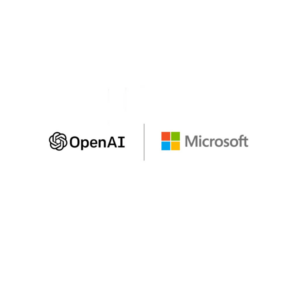 Logos de Microsoft y OpenAI