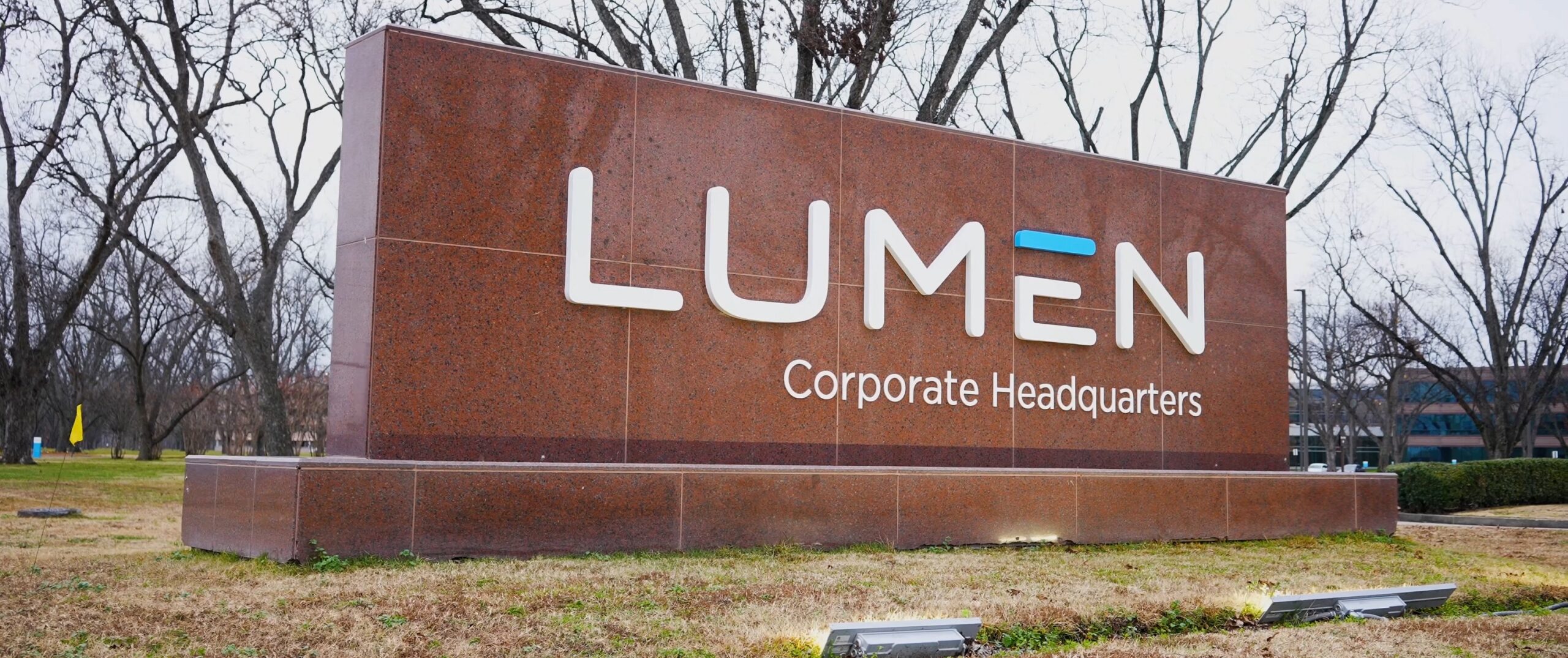 A sign in front of Lumen headquarters