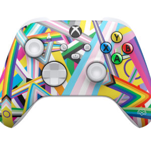 Multicolored Xbox Pride controller