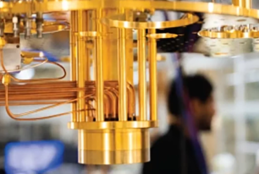 Quantum computing equipment in a laboratory