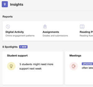 Insights user interface