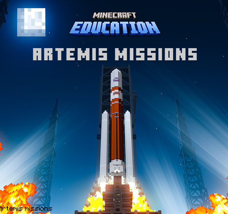 Minecraft Education Artemis Missions graphic