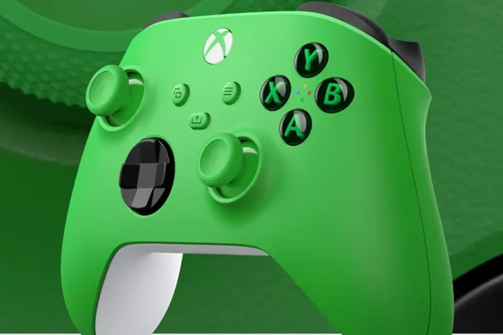 Green Xbox wireless controller