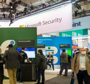 Show floor and attendees from Microsoft security event