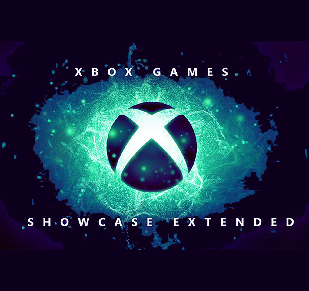 Xbox logo superimposed on outer space, along with the words "Xbox Games Showcase Extended"