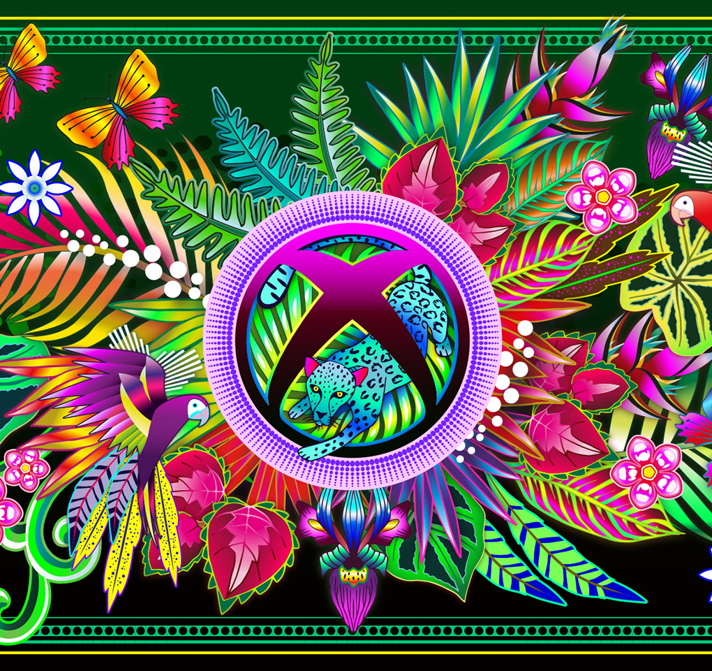 Xbox logo in a Latin American theme