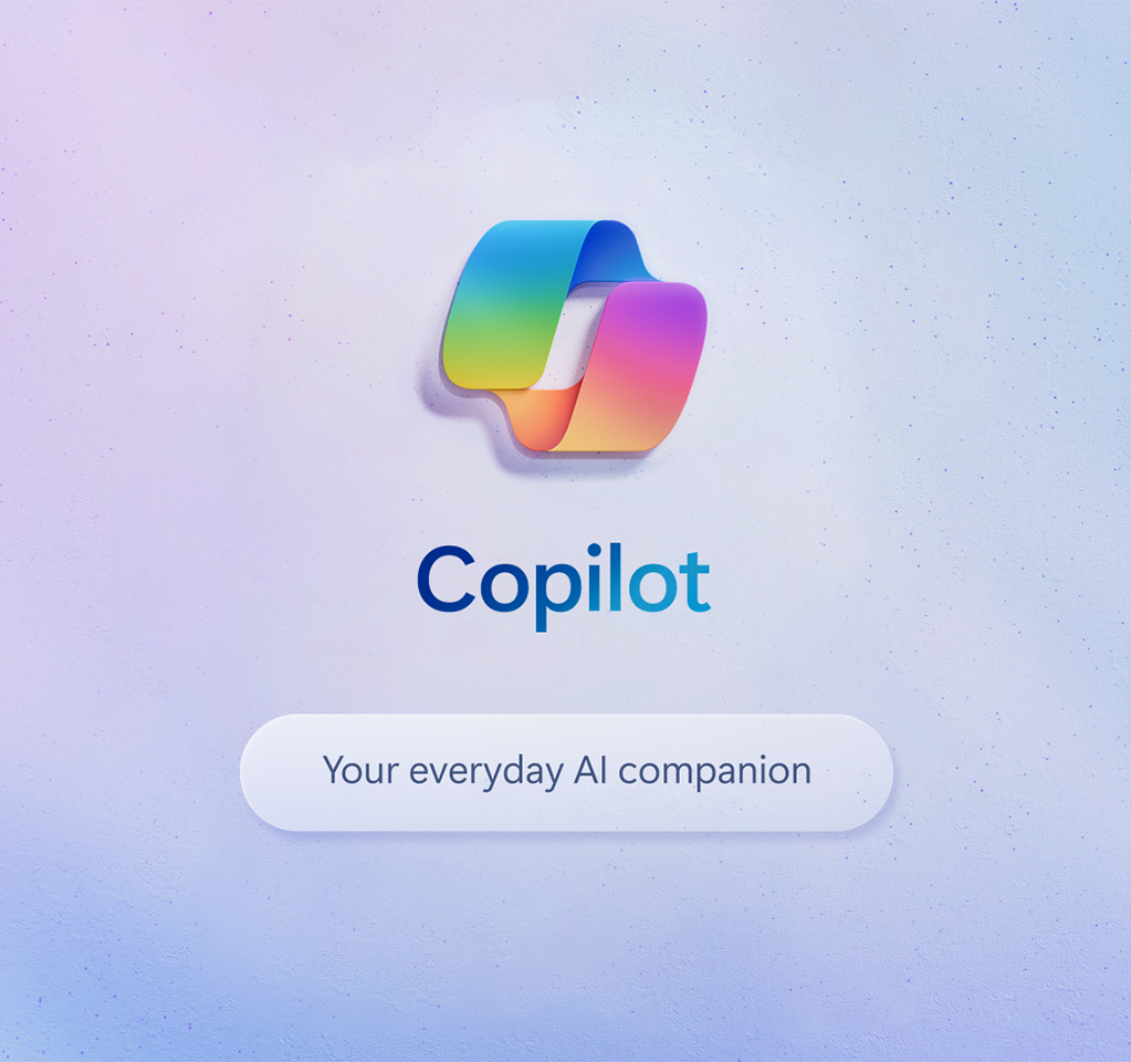 Copilot logo, along with text reading "Your everyday AI companion"