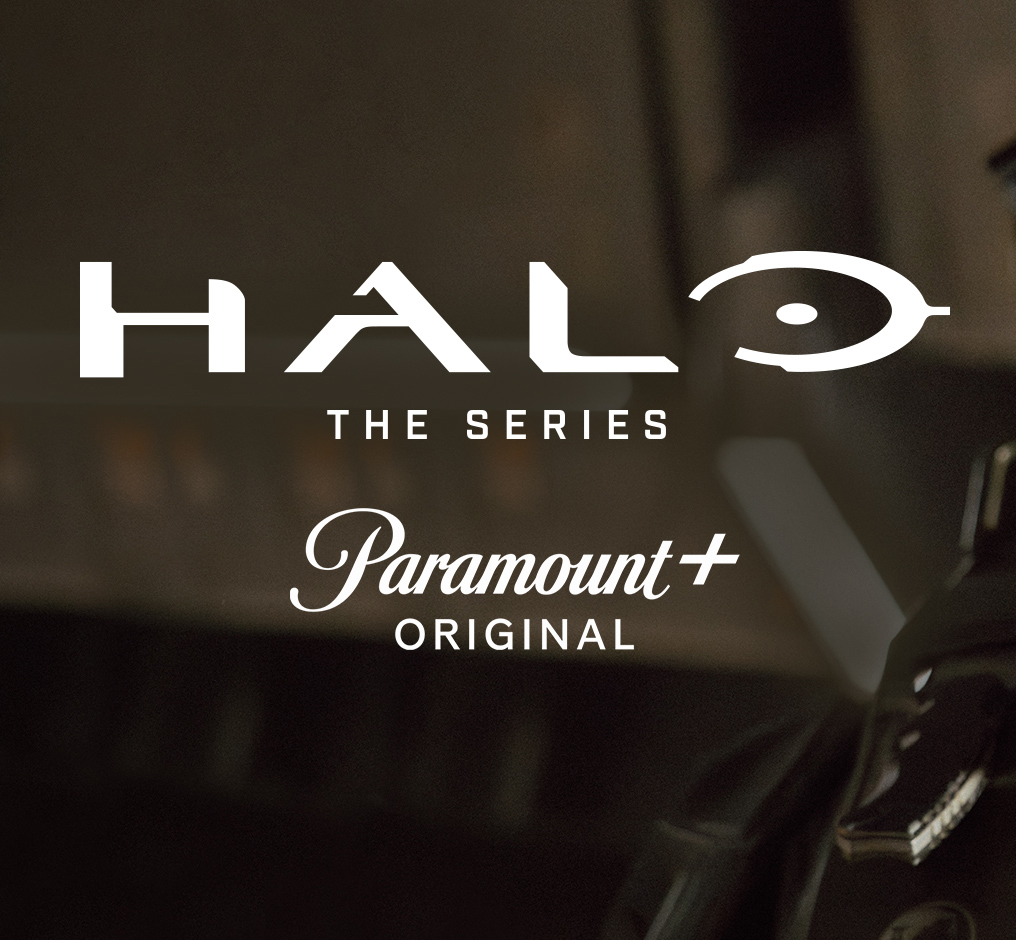 Halo an Paramount+ logos