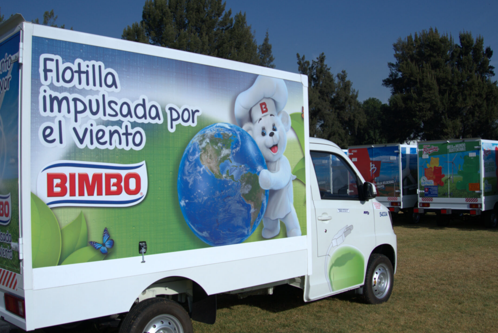 A Grupo Bimbo delivery truck. 