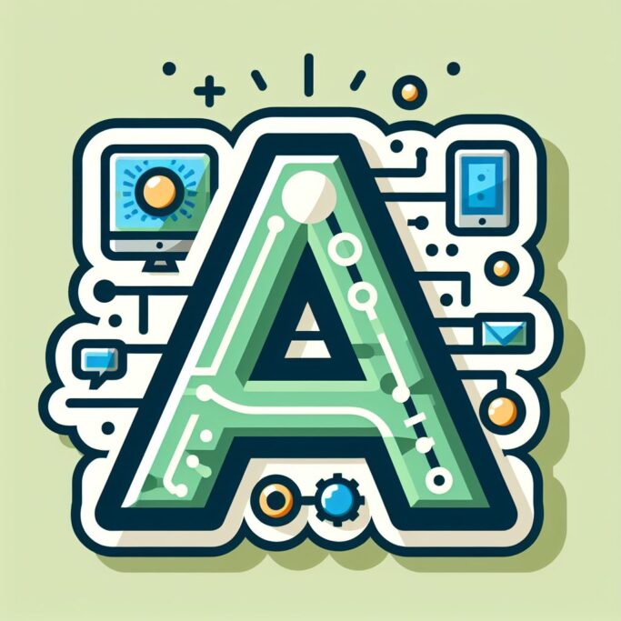 Illustration image of the letter A