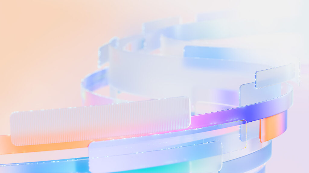 Rectangular multi colored blocks on a multi colored background