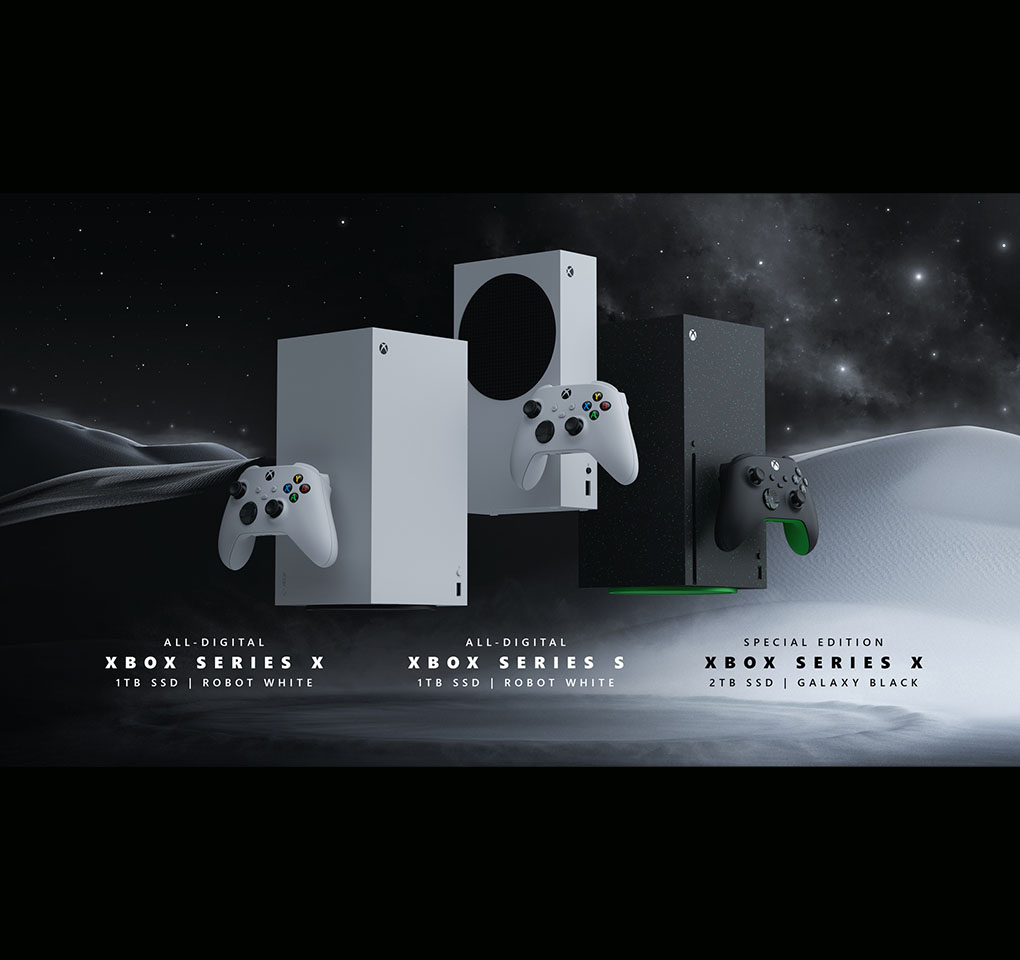 Three Xbox consoles