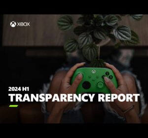 Text reading 2024 H1 transparency report