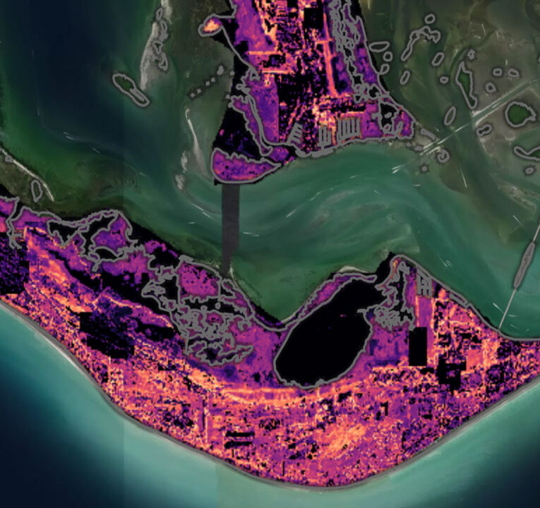 View of a peninsula from a NASA satellite