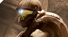 Halo 5 character, Buck in futuristic armor