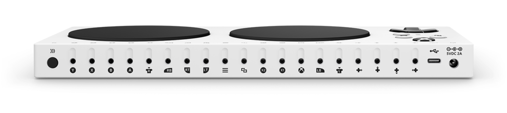 Digital render of the back of the Xbox Adaptive Controller