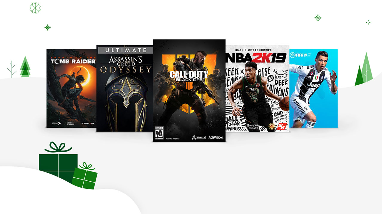 Рекламный баннер акции Лучшие предложения «Черной пятницы» от Xbox