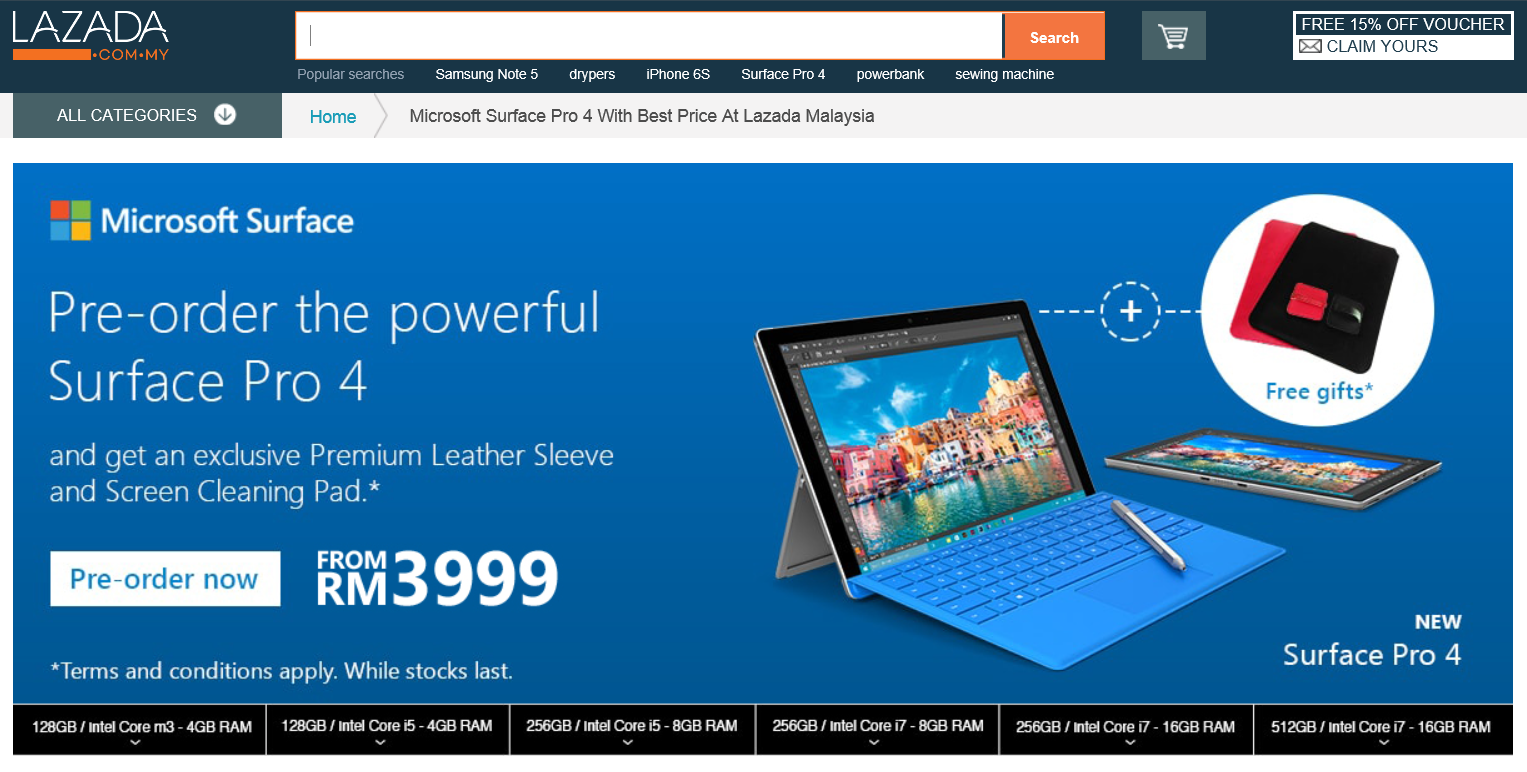 Microsoft Malaysia Begins Surface Pro 4 Pre-orders via ...