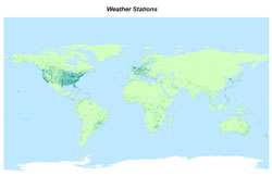 Microsoft ESP can access data from weather stations around the globe