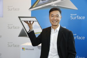Horace Chow, general manager of Microsoft Hong Kong announced the upcoming availability of Surface Pro 3 in Hong Kong