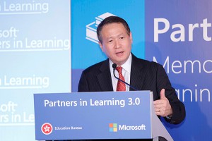 Microsoft公共事業部亞洲區副總裁蘇建圍分享Partners in Learning 計劃於全球各地所取得的成果及其發展願景