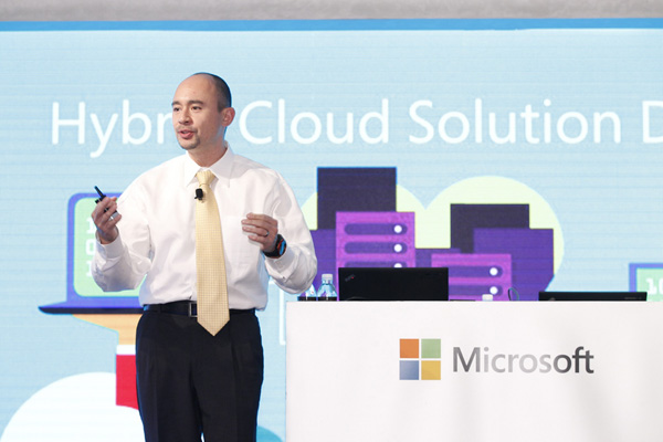 Eugene Saburi, General Manager, Cloud OS Marketing, Microsoft, introduced a wave of new cloud products and services to enable companies to seize the opportunities of cloud computing and overcome today’s top IT challenges.