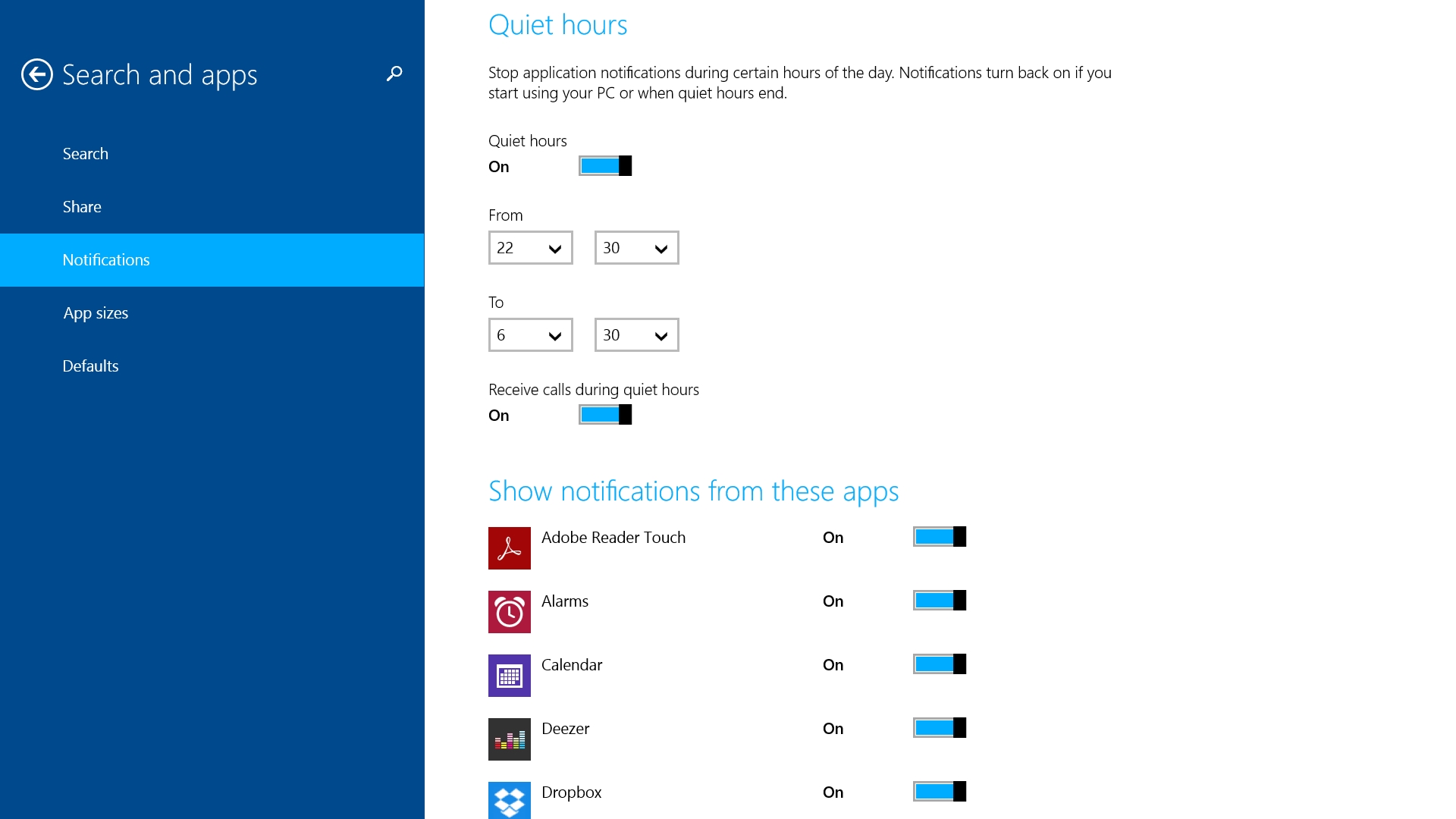 Set quiet hours on your Windows device