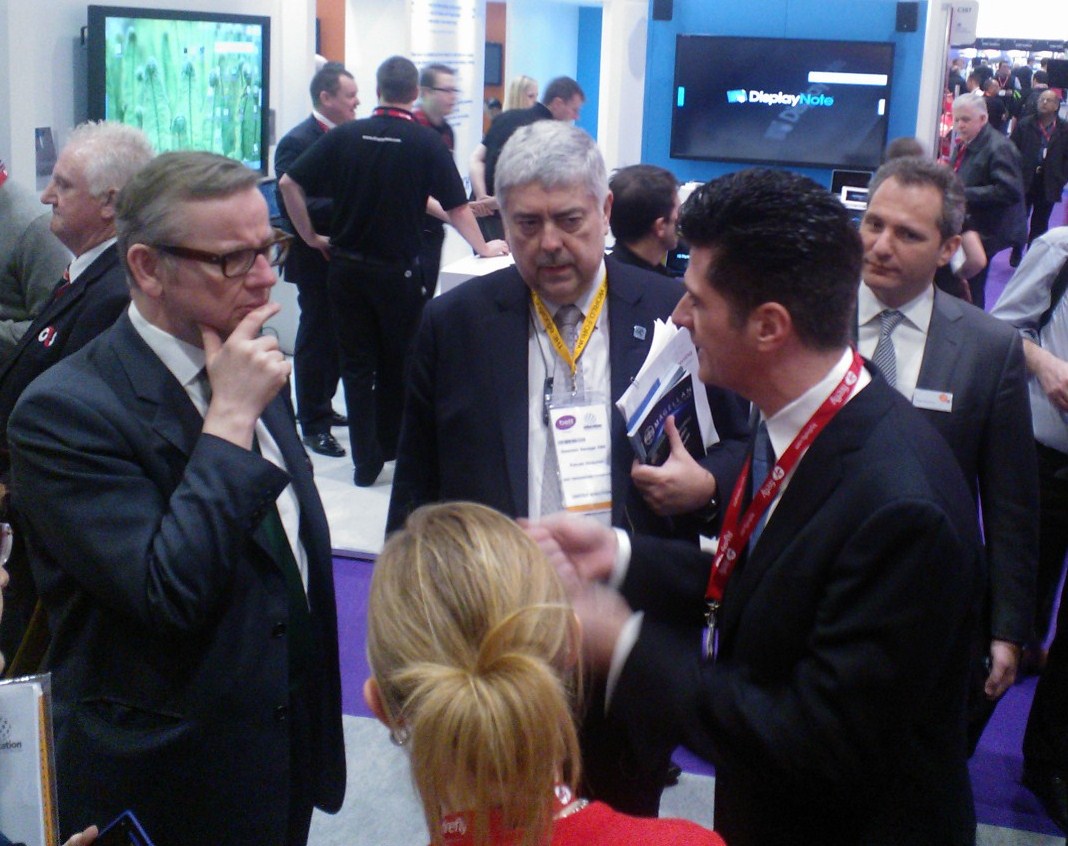 Secretary of State for Education, Michael Gove, at this years BETT show