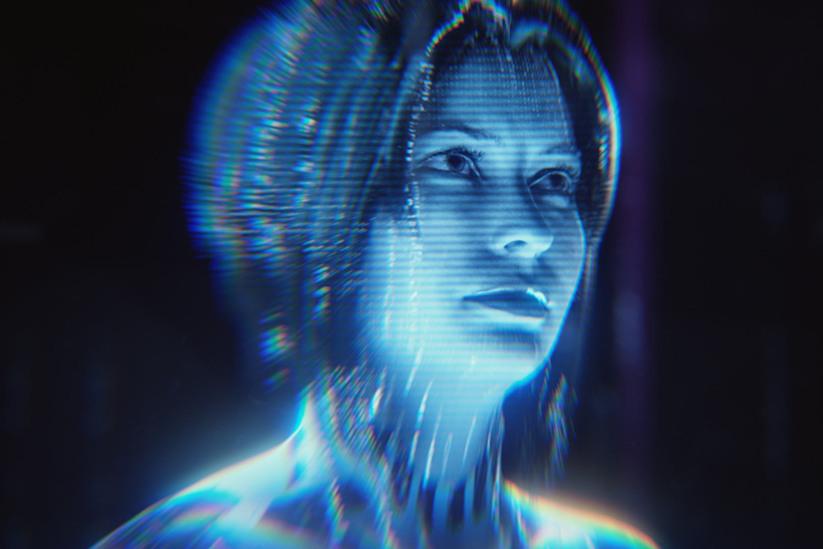 Un retrato de Cortana