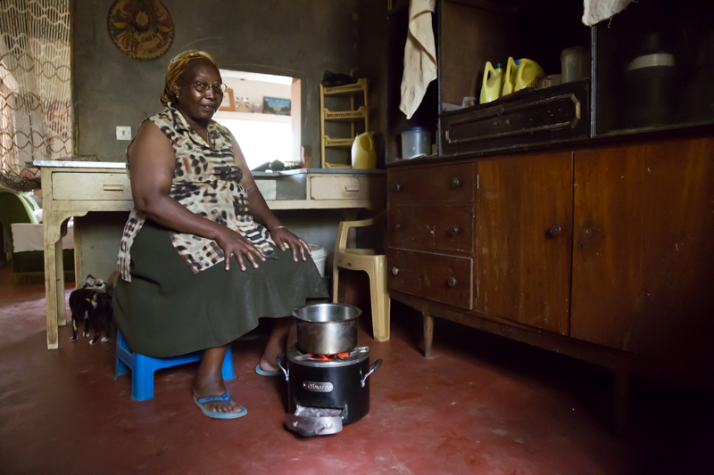 Lucy Vyalu at her home in Eastern Province, Kenya. 