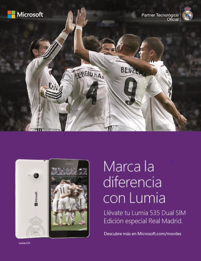 Real Madrid Lumia 535