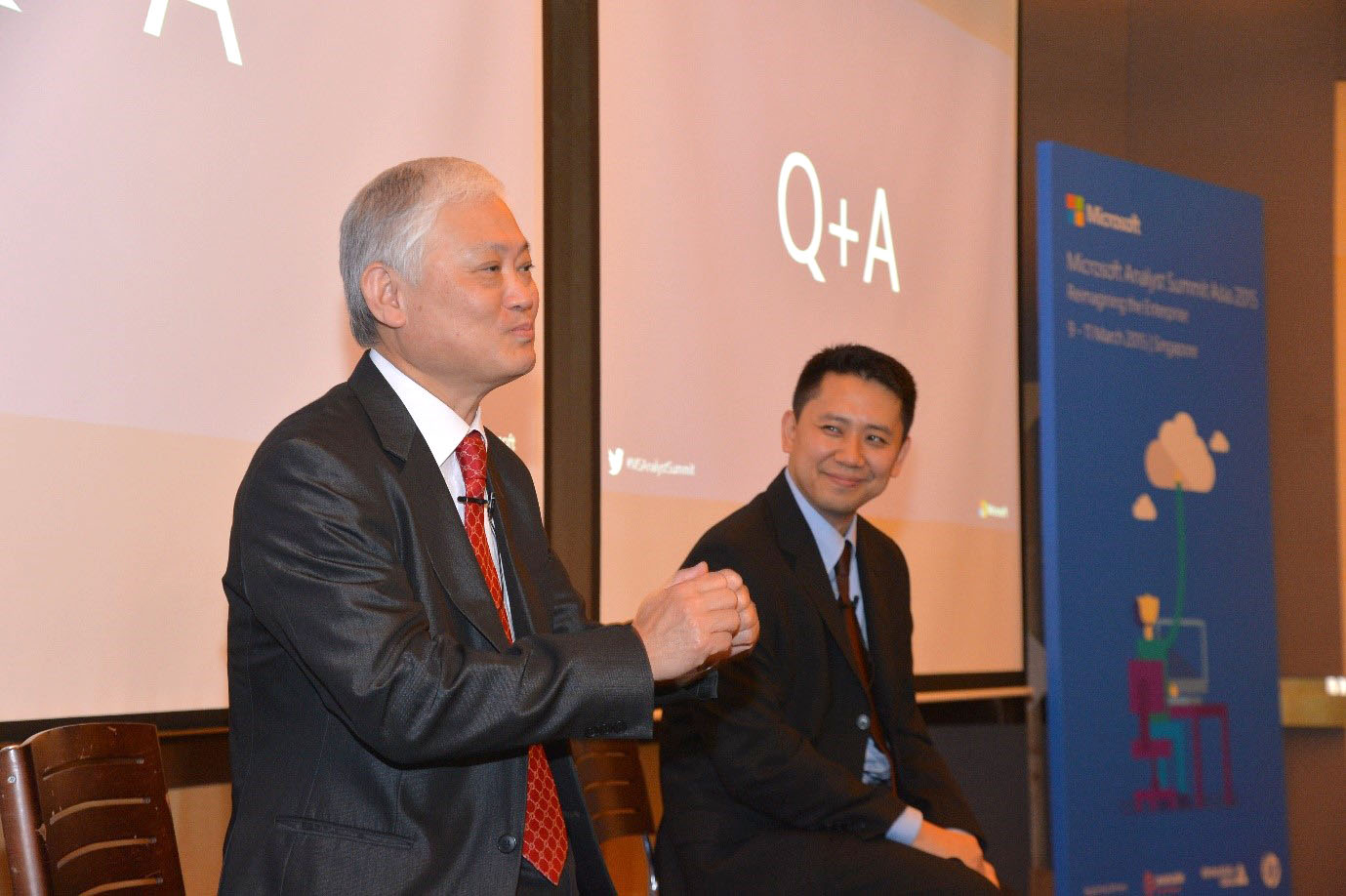 Chaney Ho, President, Advantech (left) and Jerry Lee, Global Group Product Manager, Microsoft (right) both believe that IoT uptake in Asia Pacific will spike from 2015.
