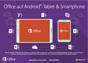 Office ab sofort auch für Android-Tablet & Smartphone  © Microsoft 