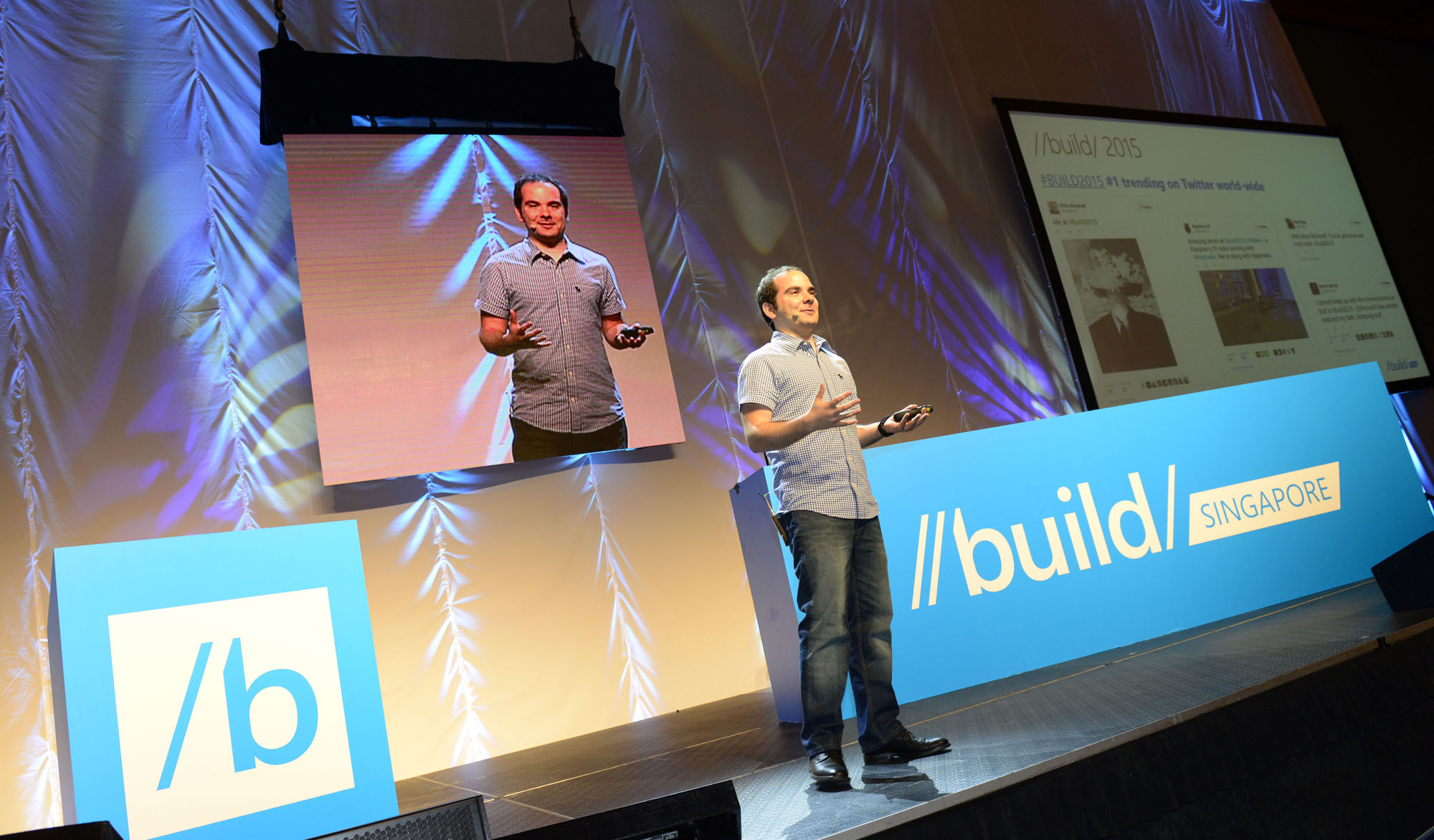 Giorgio Sardo, Senior Director of the Developer Experience and Evangelism Group in Microsoft, was the main keynote speaker at the Build Conference in Singapore.