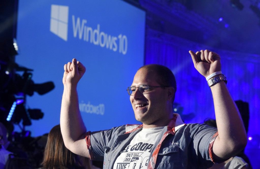 Windows fans were celebrating at the Windows 10 launch in central London this evening.